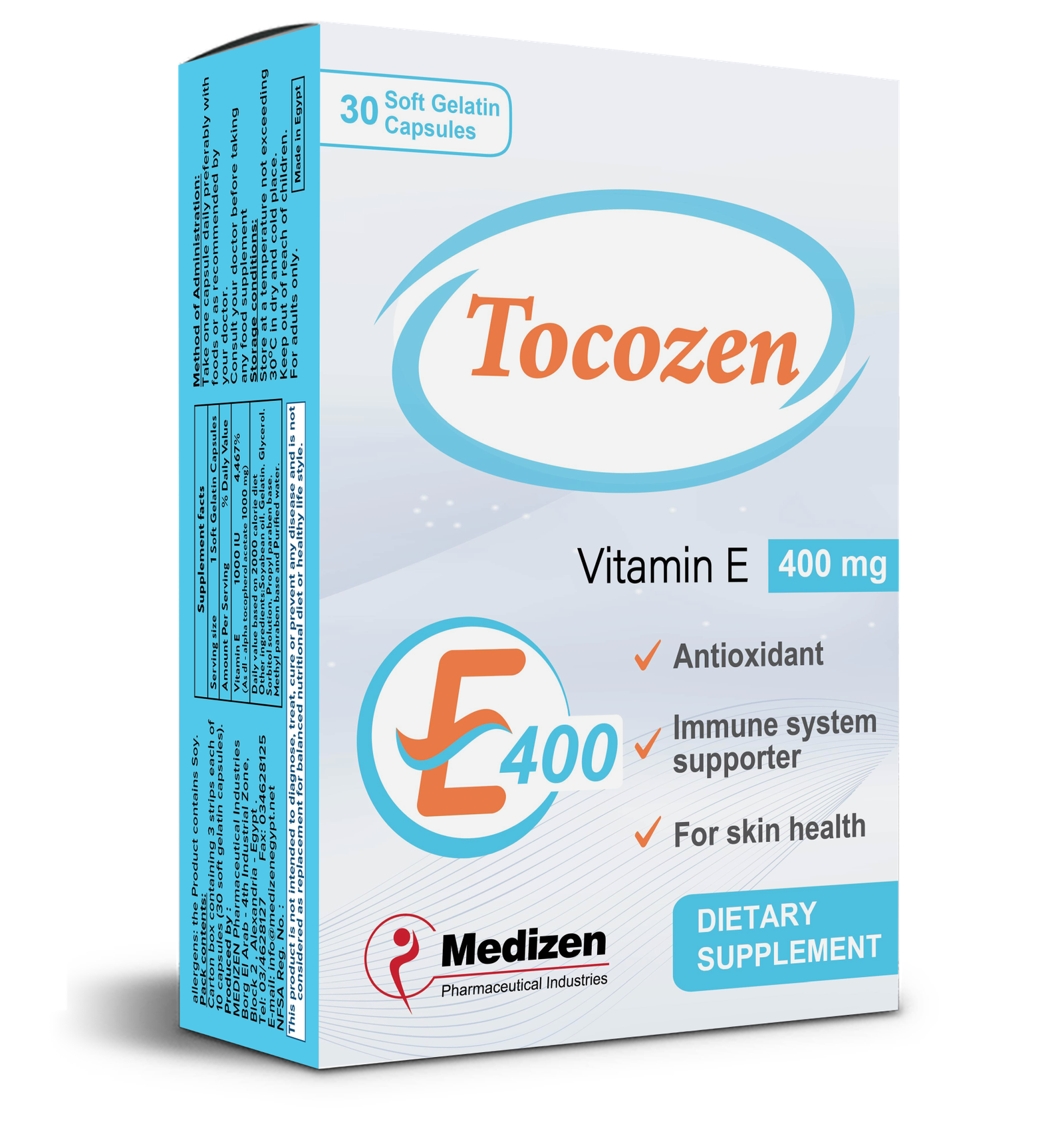 Tocozen 400 MG capsules