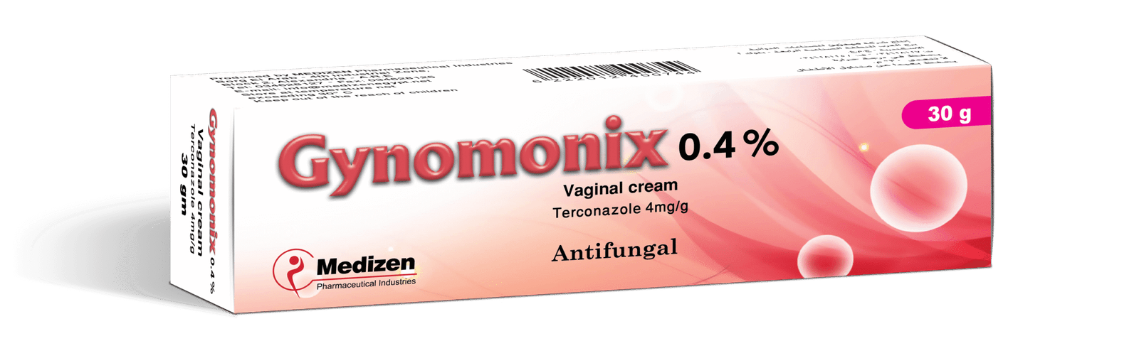 Gynomonix 0.4 % vaginal cream